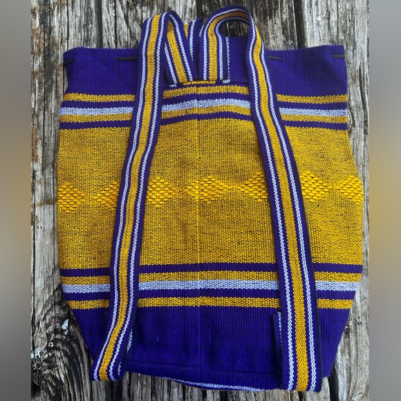 Louisiana State University LSU Tigers Sarape Type Backpack Bag B-5 - Picture 3 of 7